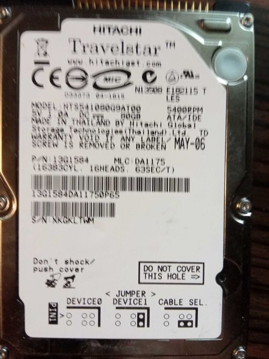 HDD IDE 2.5 160GB Hitachi