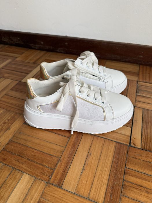 Sapatilhas tenis branco mulher 37