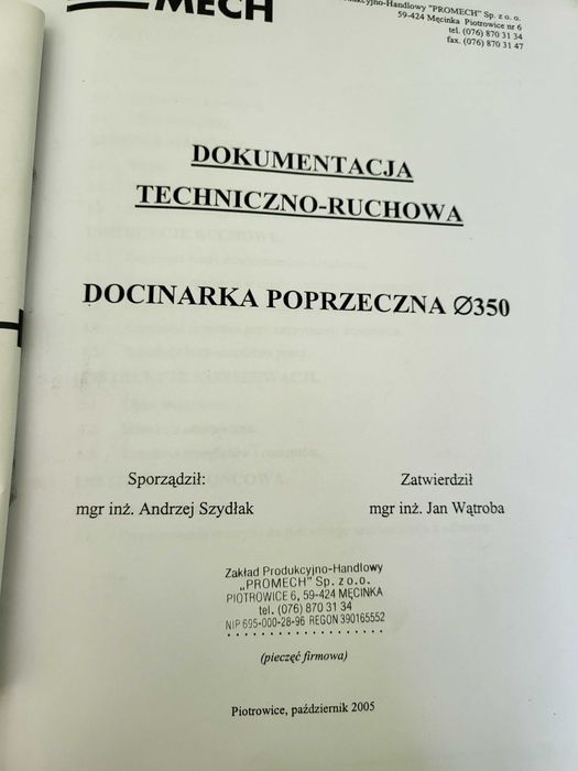 Obcinarka do kamienia Promech