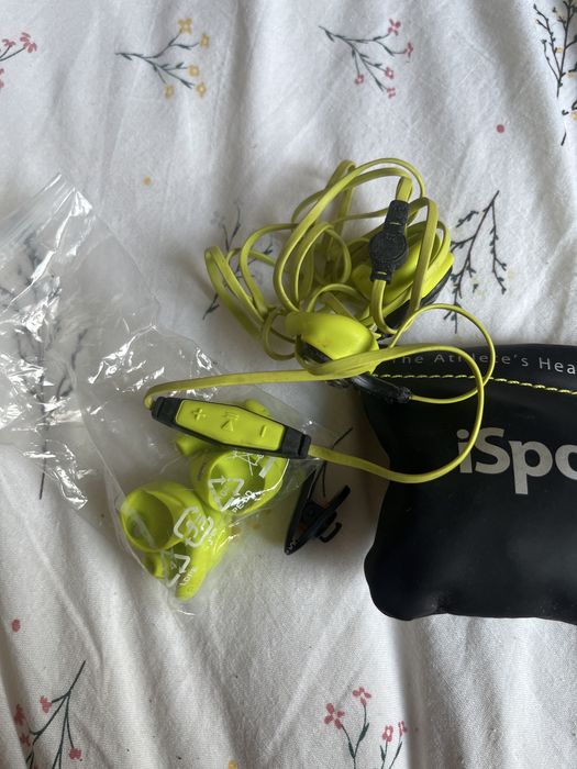 Słuchawki douszne isport monster zielone
