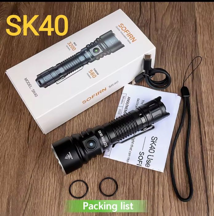 Фонарик Sofirn ST1, ST10, SK40, HS41, SR15 UV, SC13  HS22