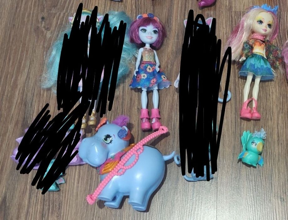 Zestaw 3 lalek enchantimals, jedna lalka 17zł
