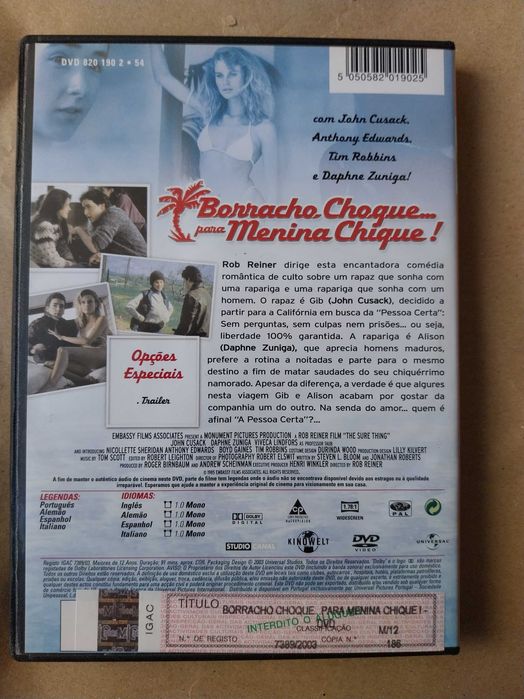 raro dvd: Rob Reiner “Borracho, choque… para menina chique!”