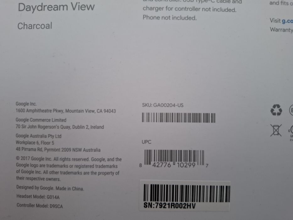 Gogle VR GOOGLE DayDream View