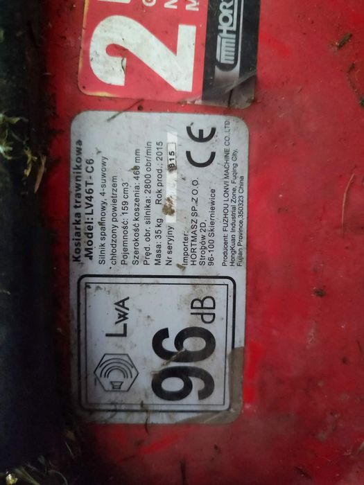 Kosiarka spalinowa  hortmasz sprawna