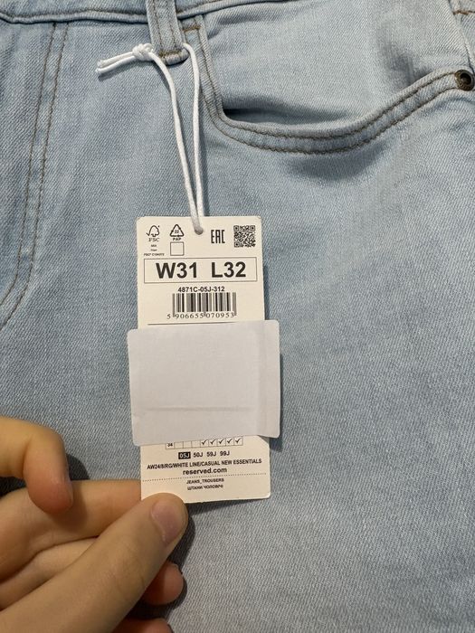 Nowe spodnie jeansowe jeansy reserved straight meskie