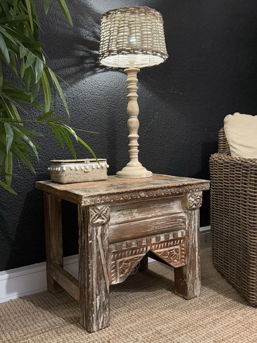 2 aparador, banco, consola, mesa, oriental, indiano, rustico