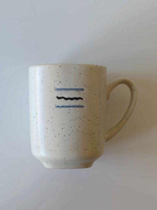 Nowe Kubki Ceramiczne Nakrapiane (Komplet 2 szt.)