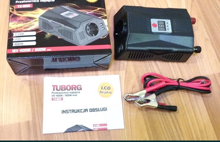 Сіносоїдний  ИНВЕРТОР преобразователь напряжения TUBORG 12V 230V 800