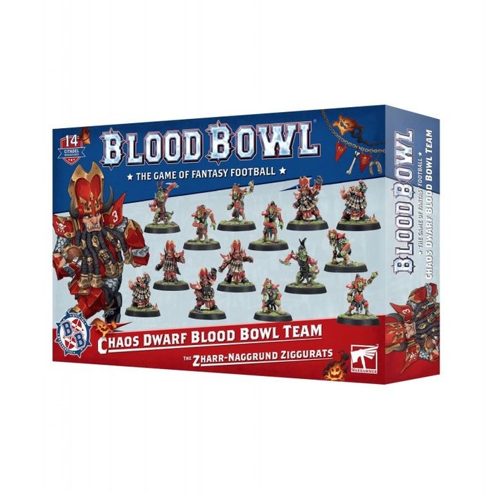 Blood Bowl - Chaos Dwarfs - Drużyna, Karty, Mata, Kości NOWE