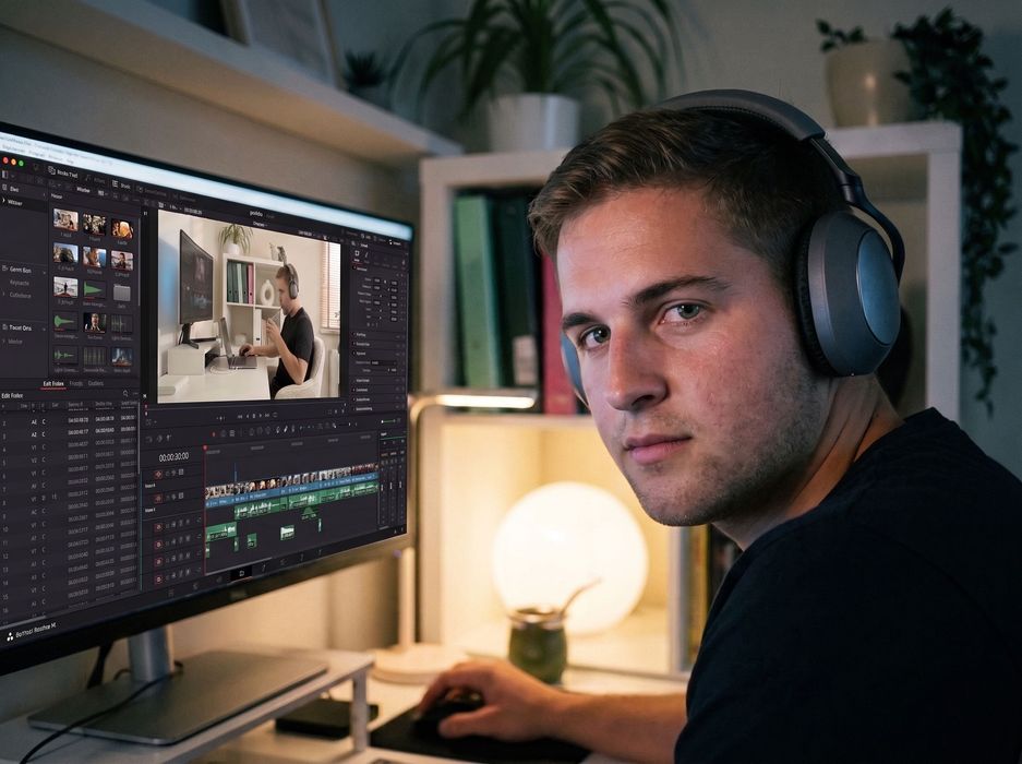 Montaż wideo: YouTube, Shorts, Reels, TikTok, podcasty + AI