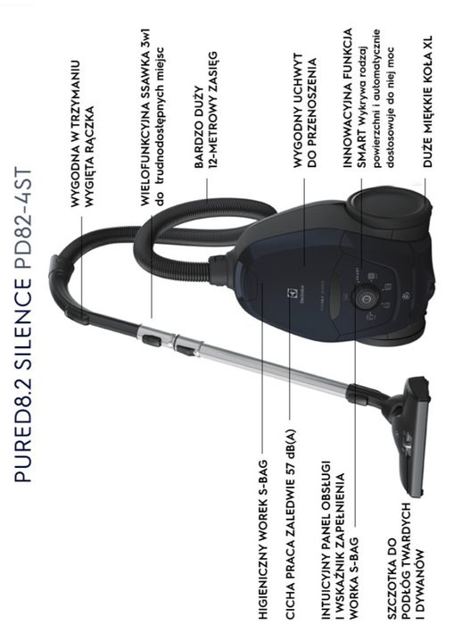 Odkurzacz Electrolux PD82-4ST SILENCE niebieski