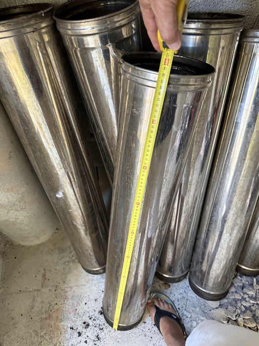Vendo 17 tubos de inox de chaminé.