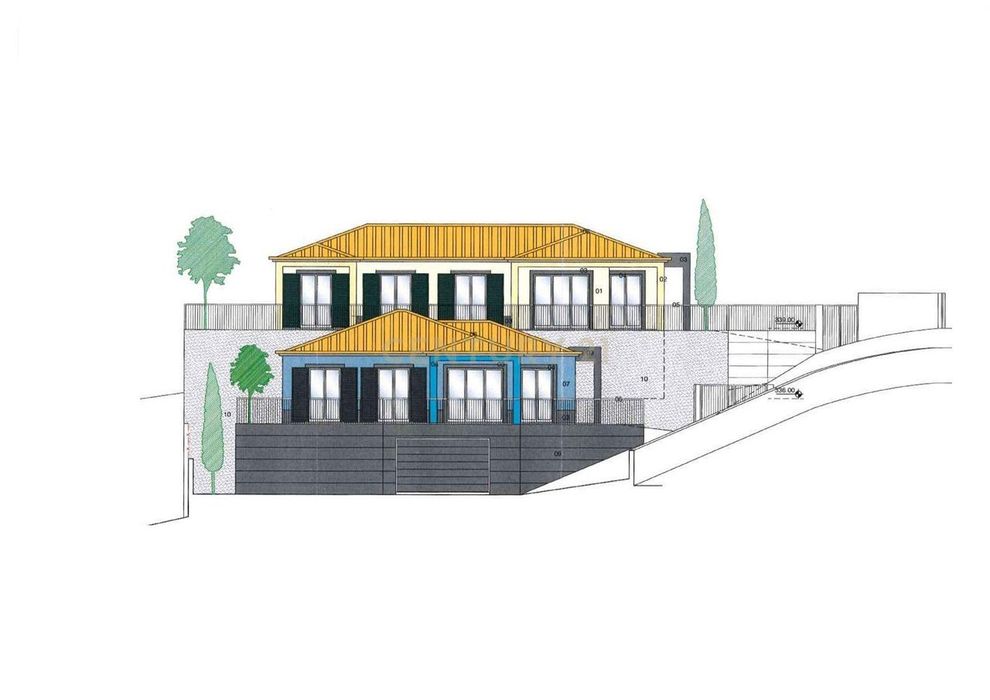 Plot of Land with Approved Project for Two Detached Houses with Panoramic View