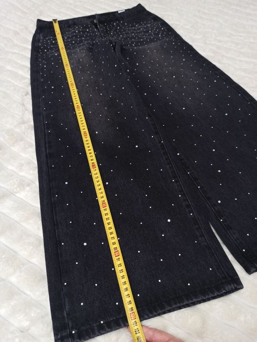 Джинси палаццо,широкі в камінці