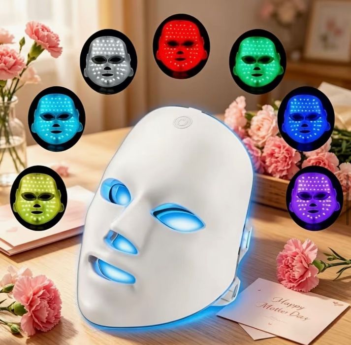 Світлодіодна LED маска 7 в 1 для обличчя