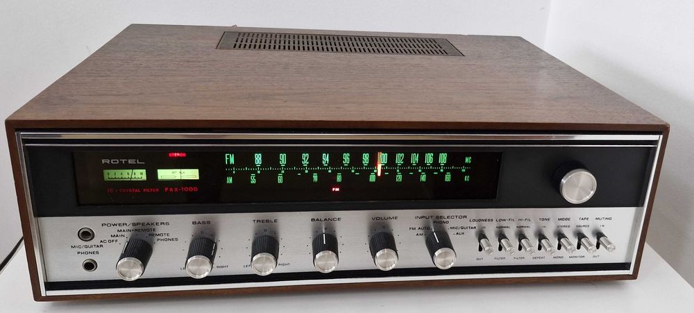 RECEIVER ROTEL - FAX 1000  - Único no mercado  - Coleção