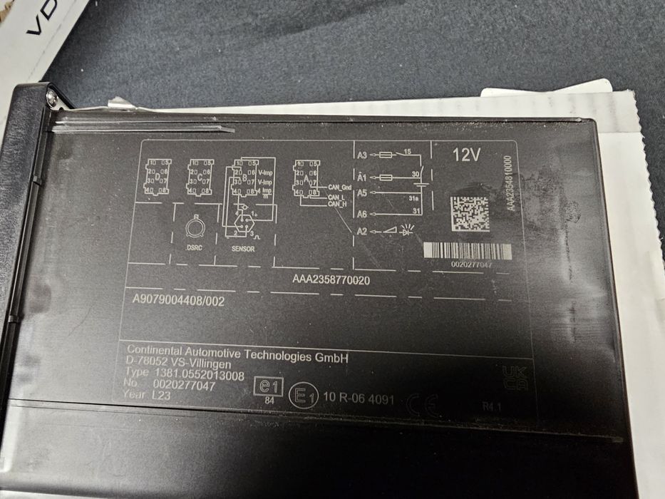 Tachografy VDO 4.1 z impulsatorem oryginalne Mercedesa 12V