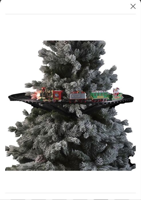 Новорічний різдвяний експрес-поїзд на ялинку