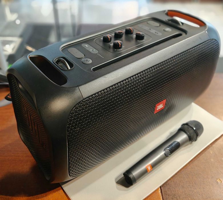 JBL Partbox On-The-Go | Przenośny głośnik imprezowy | Mikrofon | Pasek | Stan BDB | Warto!