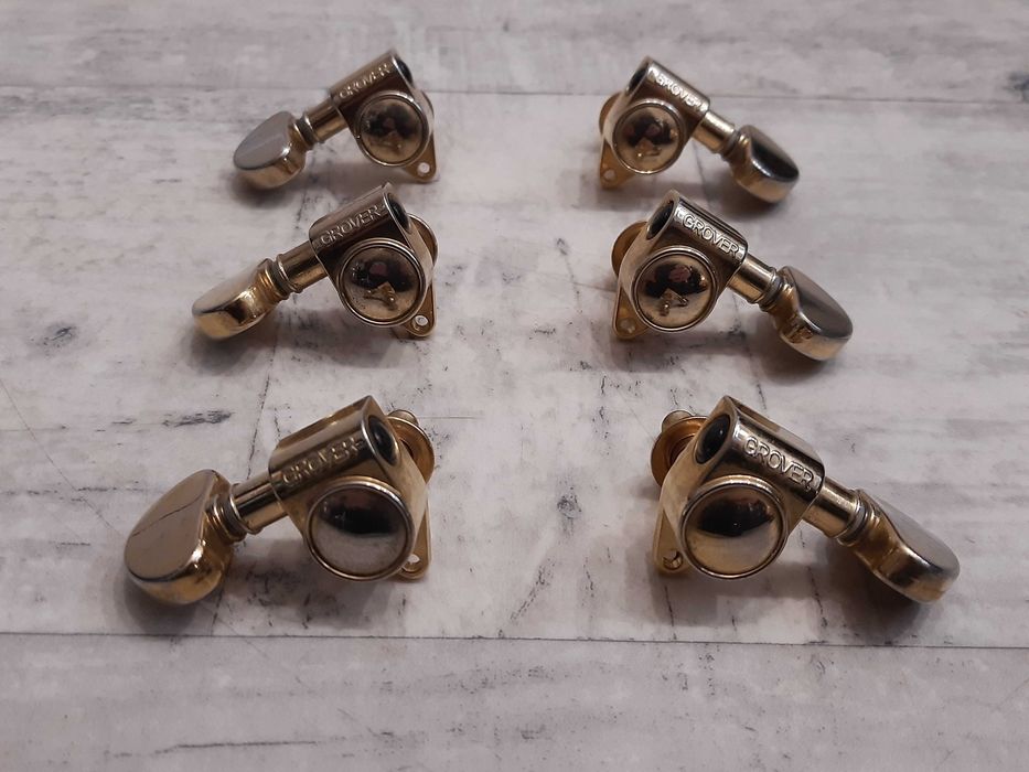 Klucze Gitarowe Grover Gold 3+3 Les Paul-SG- wysyłka lub dodam Gratis