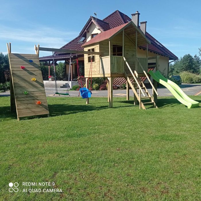 Plac zabaw dla dzieci Domki,huśtawka  Dostępny ,,Od ręki,,