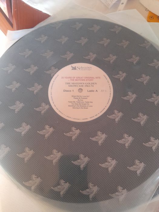 Disco de vinil com caixa