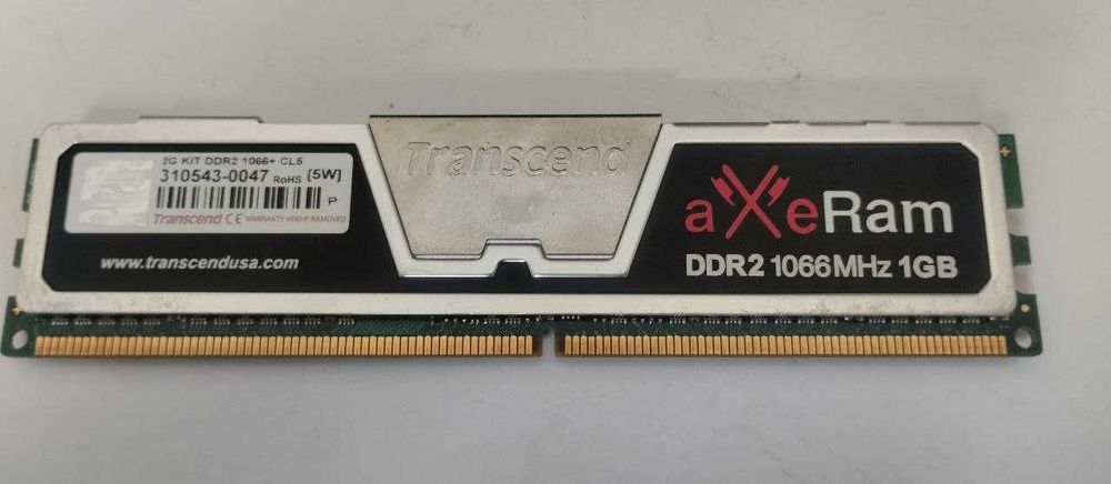 ОЗУ для ПК Transcend aXeRam DDR2 1066+MHz, 2Gb (2Х1Gb)