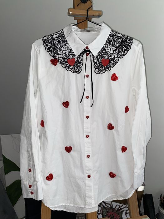 Koronkowy kołnierzyk SERCE