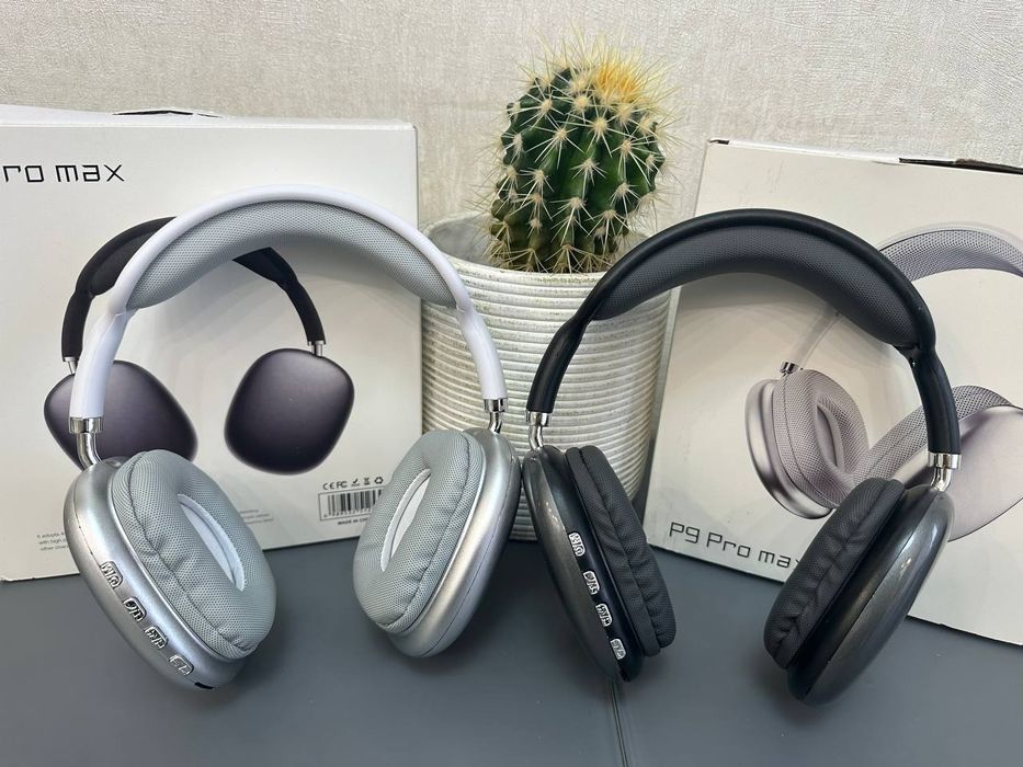 Наушники P9 Pro Max Bluetooth
(черные и белые).
