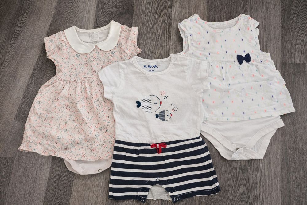 3x body z krótkim rękawem rozmiar 62 h&m Cool Club I 5.10.15