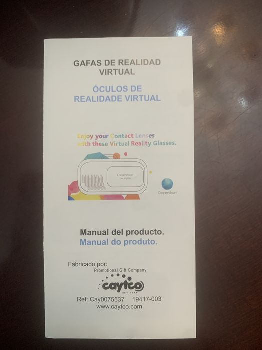 Oculos de realidade virtual de smathphone.