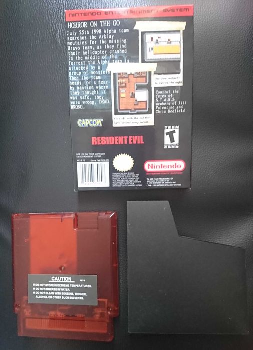 Resident Evil (NES) на английском языке в коробке с картхолдером