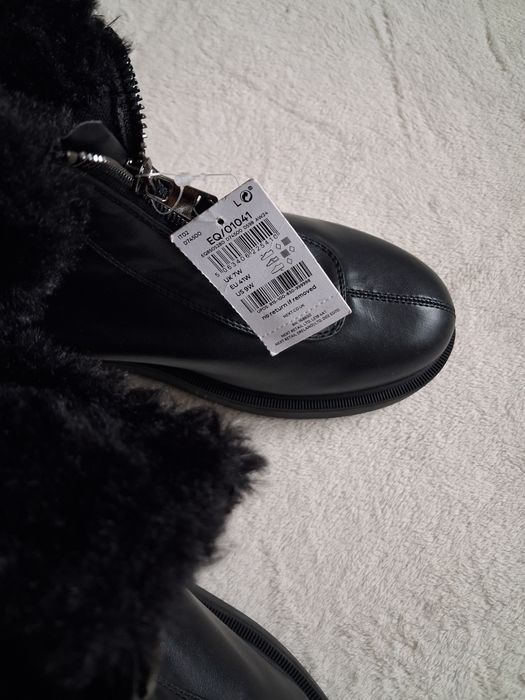 Czarne botki śniegowce Next Forever Comfort  41