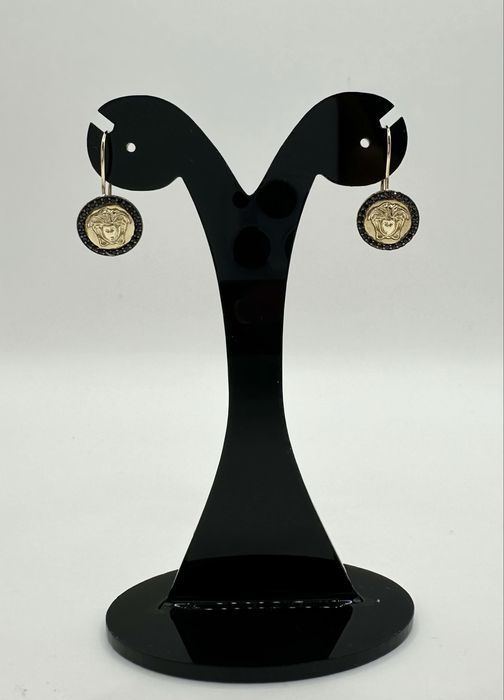 Złote Kolczyki Versace Wiszące Pr.585 NOWE