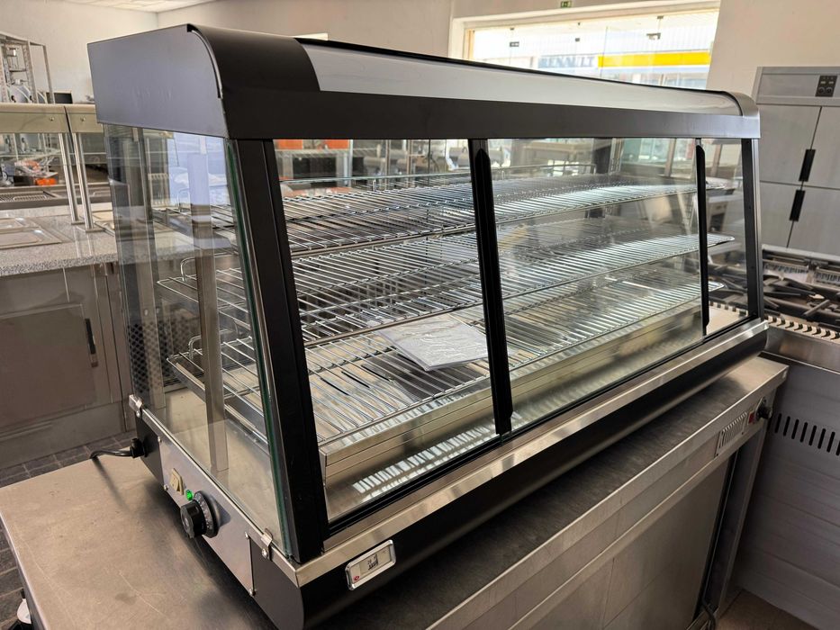 ACM1616 - Vitrine Expositora Aquecida 1,2m com 3 Prateleiras - NOVA