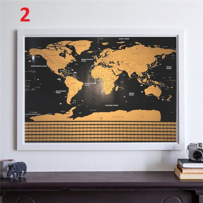 Varios Mapa Mundi Atlas p/ raspar Scratch viajantes wanderlust GRANDE