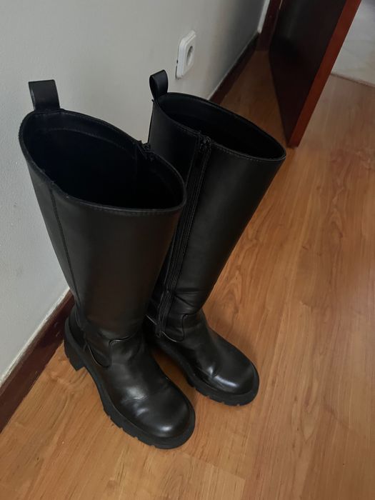 Bota tacão com rasto - ZARA - 39