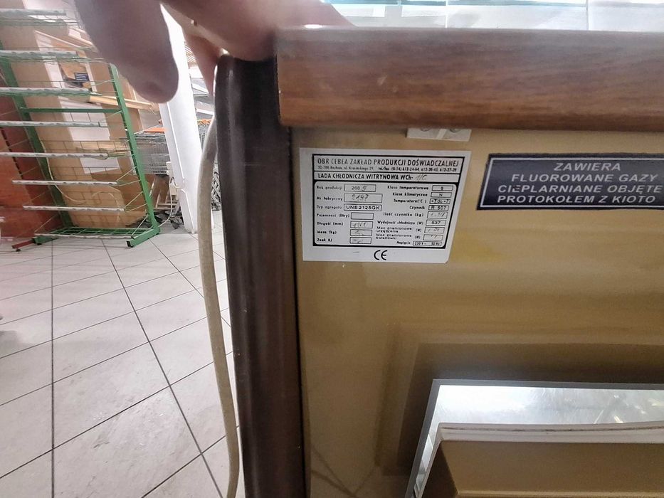 Lada cukiernicza lada chłodnicza