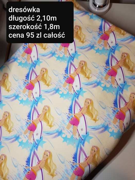 Dresowka pętelka barbie, dzianina