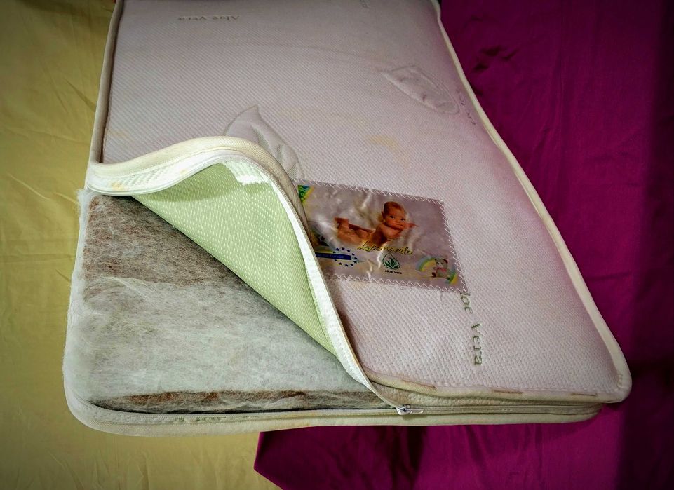 Матрац Aloe Vera 60х120х6 детский жёсткий с кокос.койрой чехол съемный