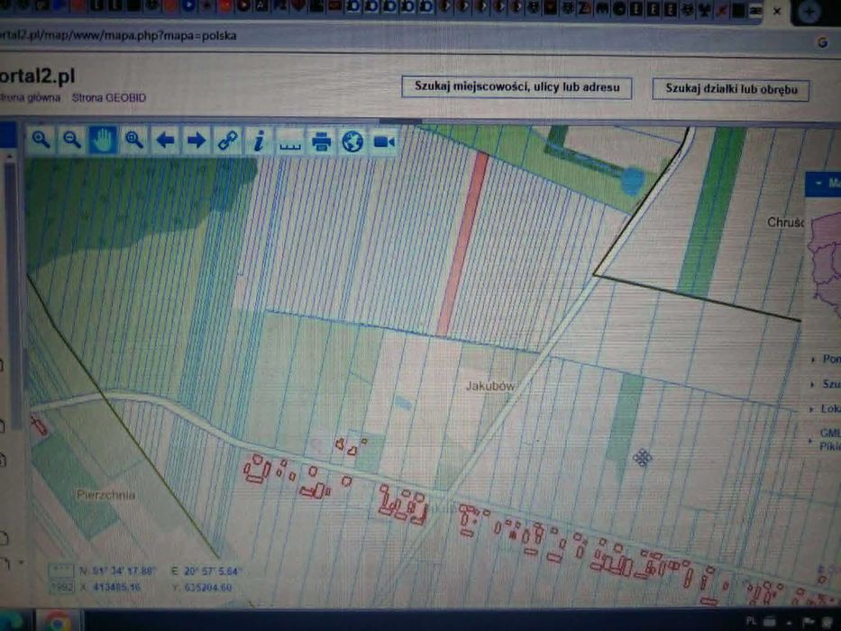 Działka rolna 6710 m², klasa ziemi IIIa - Widok 3