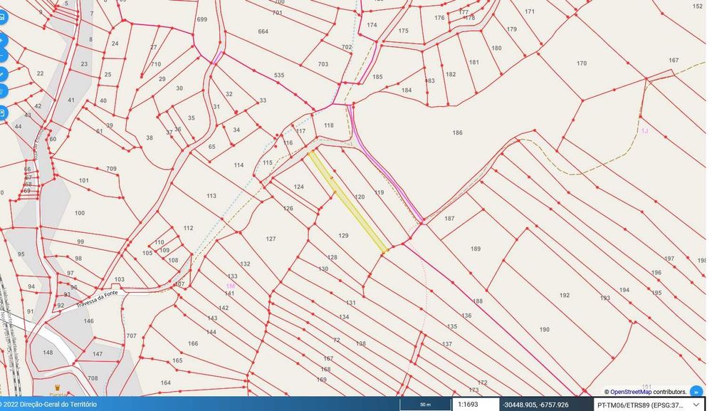 3 Terrenos em Fungalvaz, Assentiz, Tomar 0.124 ha, 1240 m2