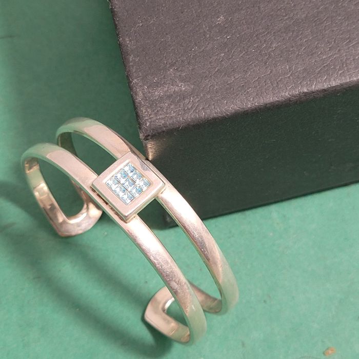 Posrebrzana szpanga /branzoletka