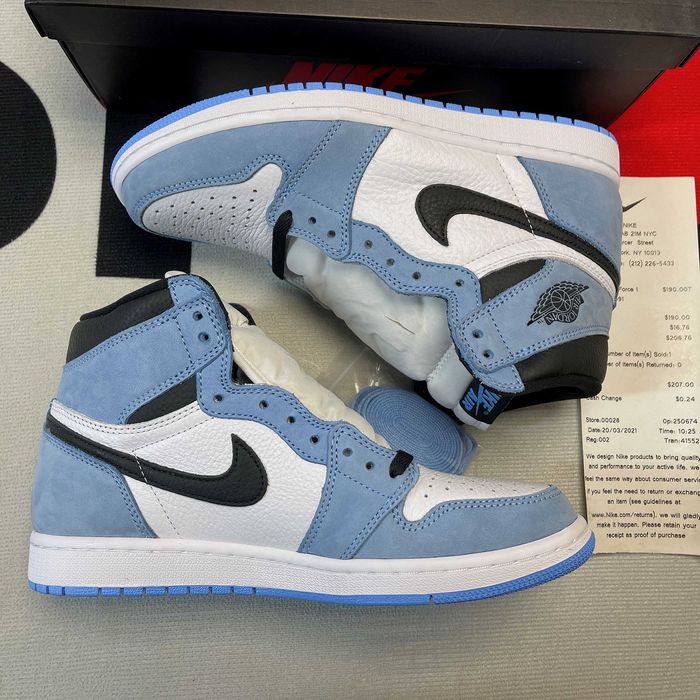 Buty Air Jordan 1 Retro High White University Blue Black (Rozm.36-47)