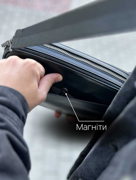 Стильна та мінімалістична шкіряна сумка