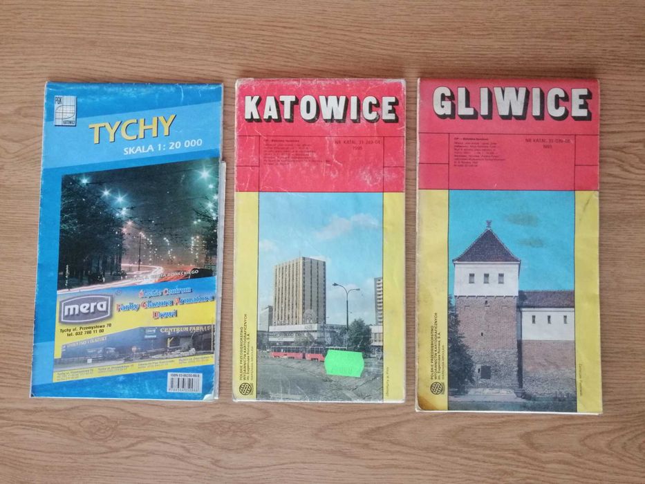 Mapy miast Tychy Katowice Gliwice
