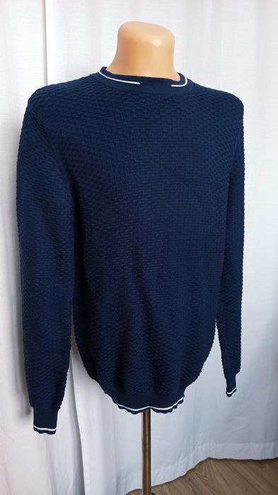 Sg Geanatowy sweter męski L