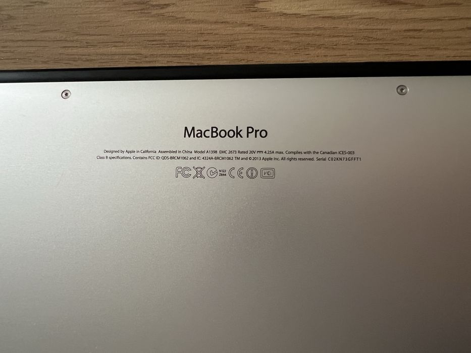 MacBook Pro 15 Retina intel i7 2,7Ghz NOWA BATERIA !