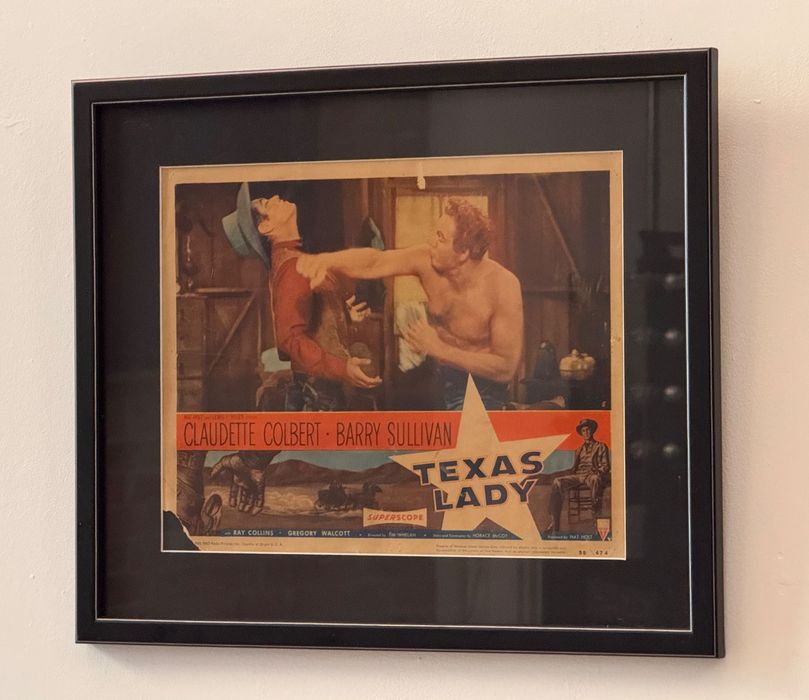 Kolekcjonerski plakat filmowy "Texas Lady" (1955)